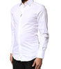 Chemise à manches longues en coton Dolce &amp; Gabbana White GOLD