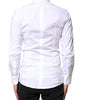 Chemise à manches longues en coton Dolce &amp; Gabbana White GOLD