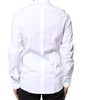 Chemise à manches longues en coton Dolce &amp; Gabbana White GOLD