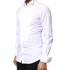Chemise habillée en popeline de coton blanche Dolce & Gabbana pour homme