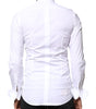 Chemise habillée en popeline de coton blanche Dolce & Gabbana pour homme