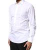 Chemise habillée à manches longues en coton blanc Dolce &amp; Gabbana