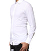 Chemise à manches longues en coton Dolce &amp; Gabbana White GOLD