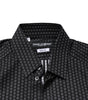 Chemise homme en coton à motifs Dolce &amp; Gabbana noir et doré