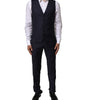Costume 3 pièces en laine bleu Martini de Dolce &amp; Gabbana pour homme