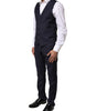 Costume 3 pièces en laine bleu Martini de Dolce &amp; Gabbana pour homme