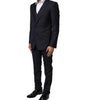 Dolce & Gabbana Black Fantasy MARTINI 3 Piece Formal Suit