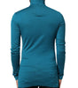Dolce & Gabbana Blue Cotton Turtleneck Long Sleeves Sweater