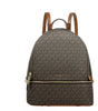 Michael Kors Rhea Medium PVC Backpack Bookbag Brown