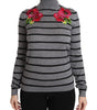 Dolce & Gabbana Gray Cashmere Silk Turtleneck Sweater