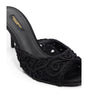 Dolce & Gabbana Black Cotton Sandal
