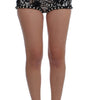Dolce & Gabbana Sequined High Waist Designer Mini Shorts