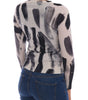 Dolce & Gabbana Elegant Silk Stroke-Pattern Sweater