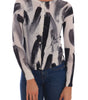Dolce & Gabbana Elegant Silk Stroke-Pattern Sweater