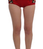 Dolce & Gabbana Elegant Silk High Waist Embroidered Shorts