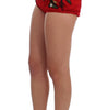 Dolce & Gabbana Elegant Silk High Waist Embroidered Shorts