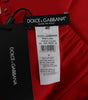 Dolce & Gabbana Elegant Silk High Waist Embroidered Shorts