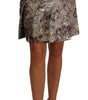 Dolce &amp; Gabbana Elegant Floral A-Line Jacquard Skirt