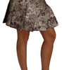 Dolce &amp; Gabbana Elegant Floral A-Line Jacquard Skirt