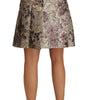 Dolce & Gabbana Floral Jacquard A-Line Skirt Delight