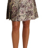 Dolce & Gabbana Floral Jacquard A-Line Skirt Delight
