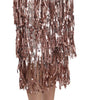 Dolce & Gabbana Metallic Sequin Tulle High-Waist Midi Skirt