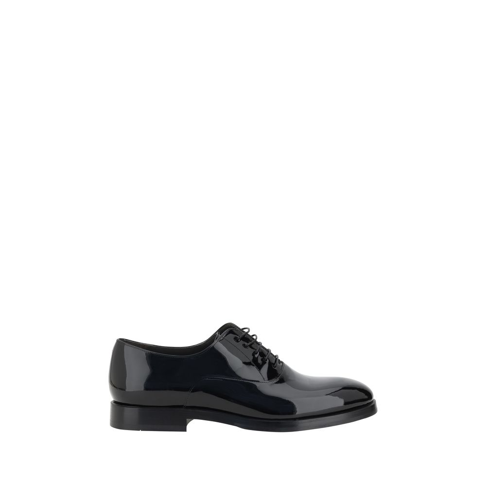 Chaussures à lacets en cuir verni Brunello Cucinelli