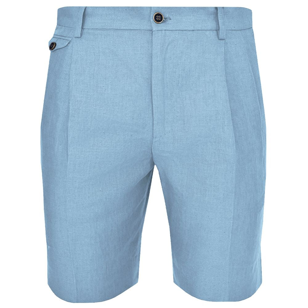 Short homme en lin bleu clair Dolce &amp; Gabbana