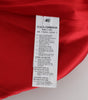 Dolce & Gabbana Red Silk Crystal-Embellished High Waist Shorts
