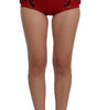 Dolce & Gabbana Enchanted Sicily Crystal-Embellished Silk Shorts