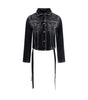 Balenciaga Denim Jacket with ribbon