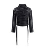 Balenciaga Denim Jacket with ribbon