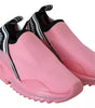 Dolce & Gabbana Pink Low Top Sorrento Sneakers Slip On Casual Shoes