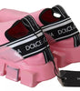 Dolce & Gabbana Pink Low Top Sorrento Sneakers Slip On Casual Shoes