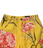 Dolce & Gabbana Yellow Floral Cargo Denim Men Bermuda Shorts