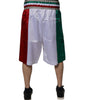 Dolce & Gabbana Multicolor Italia Polyester Bermuda Shorts