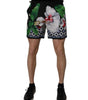 Dolce & Gabbana Multicolor Floral Polyester Men Bermuda Shorts