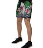 Dolce & Gabbana Multicolor Floral Polyester Men Bermuda Shorts