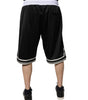 Dolce & Gabbana Black White Men Bermuda Sweatshorts Shorts