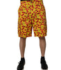 Bermuda Dolce &amp; Gabbana en coton jaune à imprimé cerises pour homme