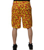 Bermuda Dolce &amp; Gabbana en coton jaune à imprimé cerises pour homme