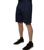 Bermuda taille moyenne en coton bleu foncé Dolce &amp; Gabbana pour homme