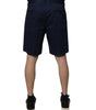 Bermuda taille moyenne en coton bleu foncé Dolce &amp; Gabbana pour homme