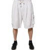 Bermuda cargo en coton blanc Dolce &amp; Gabbana