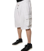 Bermuda cargo en coton blanc Dolce &amp; Gabbana