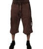 Bermuda cargo en coton marron Dolce &amp; Gabbana