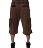 Bermuda cargo en coton marron Dolce &amp; Gabbana