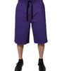 Bermuda en coton violet Dolce &amp; Gabbana pour homme