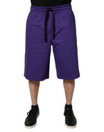 Bermuda en coton violet Dolce &amp; Gabbana pour homme