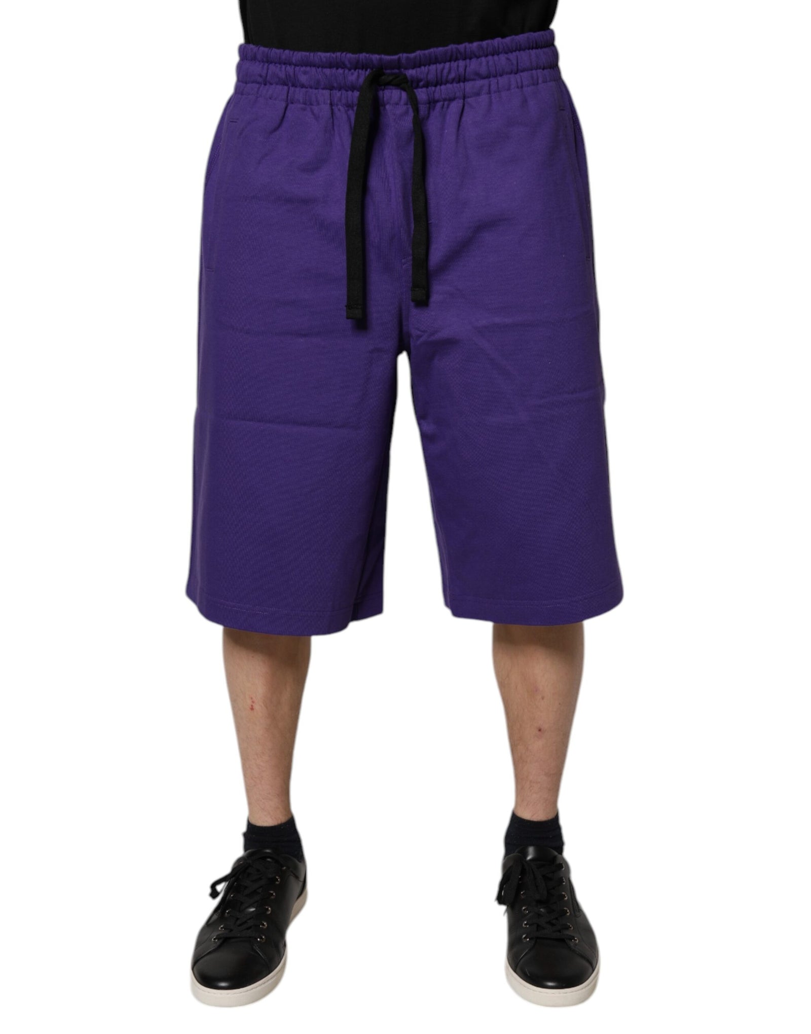 Bermuda en coton violet Dolce &amp; Gabbana pour homme